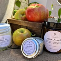 Apple Orchard Scented Soy Candles 2 oz, 4 oz, 9 oz